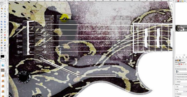 tutorial gimp decoracion guitarra