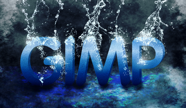 tutorial gimp texto 3d splash screen