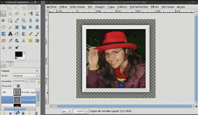 Añadir borde a una fotografía gimp