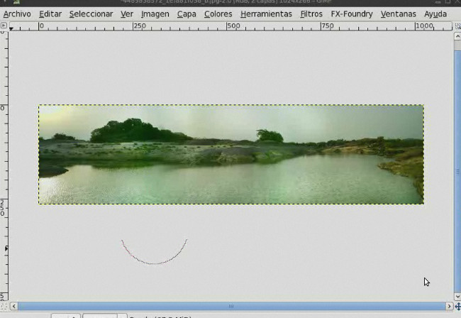 tutorial gimp tatica sombra panoramica