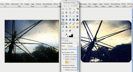 tutorial gimp efecto instagram