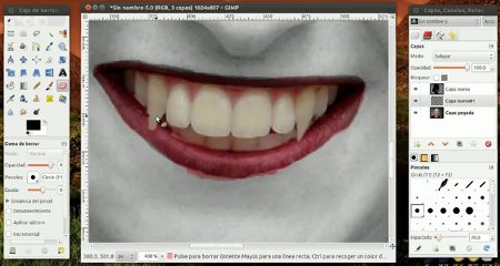 Transformación en vampiro gimp